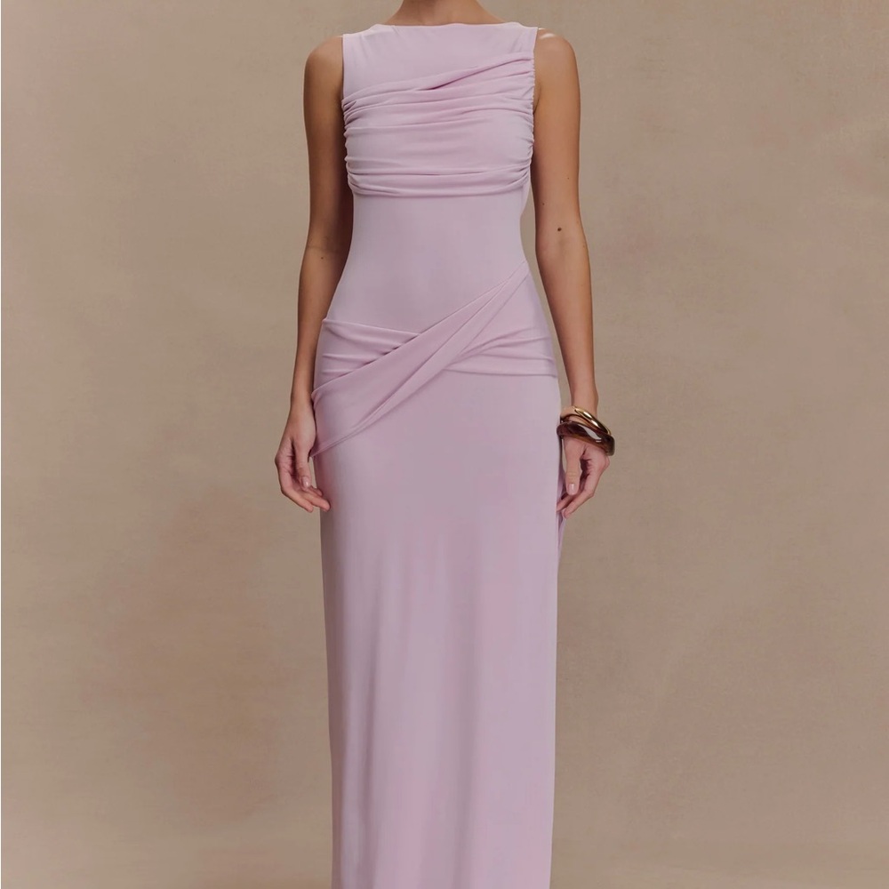 Meshki Henley dress Pink
